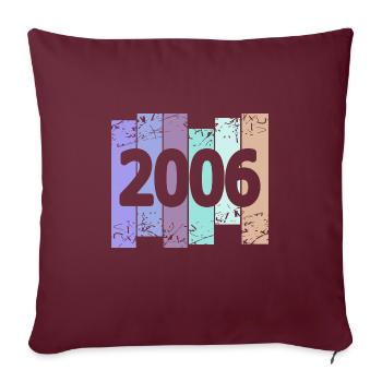 Gothique 2006 - Housse de coussin décorative 45 x 45 cm - bordeaux - Devant