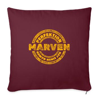 Copie Marven - Housse de coussin décorative 45 x 45 cm - bordeaux - Devant