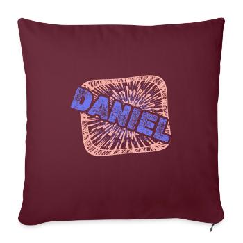 Daniel - Sofakissenbezug 45 x 45 cm - Burgunderrot - Vorne