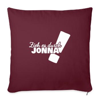Cadeau pour Jonna - Housse de coussin décorative 45 x 45 cm - bordeaux - Devant