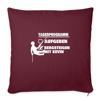 kevin - Sofakissenbezug 45 x 45 cm - Burgunderrot - Vorne