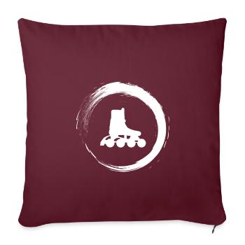Roller - Housse de coussin décorative 45 x 45 cm - bordeaux - Devant