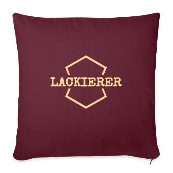 Geschenk für Lackierer - Sofakissenbezug 45 x 45 cm - Burgunderrot - Vorne