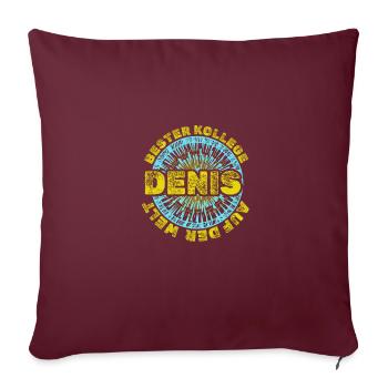 Denis - Sofakissenbezug 45 x 45 cm - Burgunderrot - Vorne