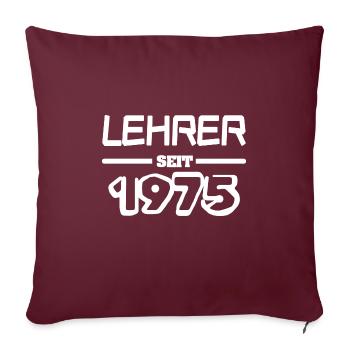 1975 1975 - Sofakissenbezug 45 x 45 cm - Burgunderrot - Vorne