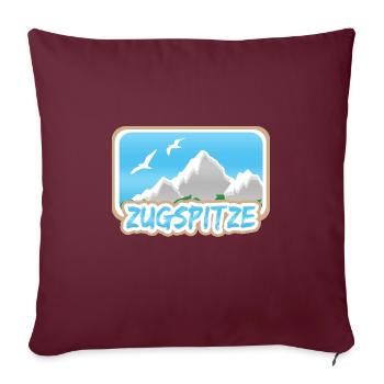 Zugspitze - Housse de coussin décorative 45 x 45 cm - bordeaux - Devant
