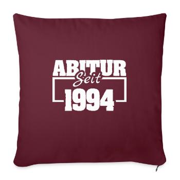 Baccalauréat 1994 - Housse de coussin décorative 45 x 45 cm - bordeaux - Devant