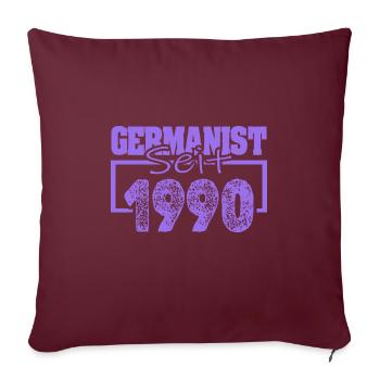 Studi 1990 - Housse de coussin décorative 45 x 45 cm - bordeaux - Devant