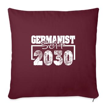 2030 - Housse de coussin décorative 45 x 45 cm - bordeaux - Devant