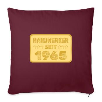 1965 - Housse de coussin décorative 45 x 45 cm - bordeaux - Devant
