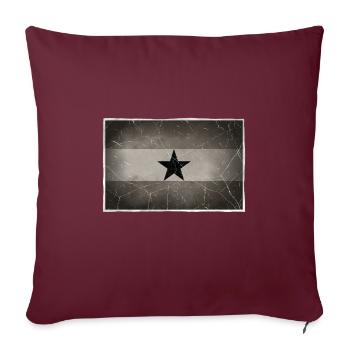 Ghana - Housse de coussin décorative 45 x 45 cm - bordeaux - Devant