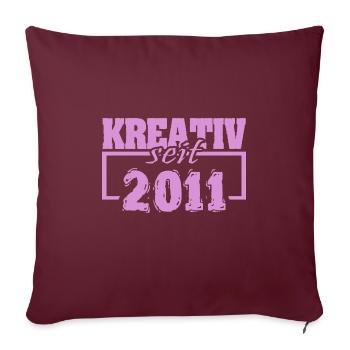 Créatif 2011 - Housse de coussin décorative 45 x 45 cm - bordeaux - Devant