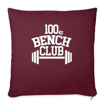 100 KG CLUB BANC - Housse de coussin décorative 45 x 45 cm - bordeaux - Devant