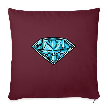 Diamant - Sofakissenbezug 45 x 45 cm - Burgunderrot - Vorne