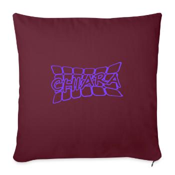 Name Chiara - Sofakissenbezug 45 x 45 cm - Burgunderrot - Vorne