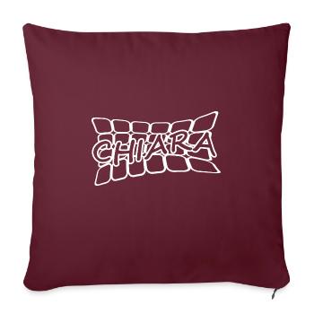 Name Chiara - Sofakissenbezug 45 x 45 cm - Burgunderrot - Vorne