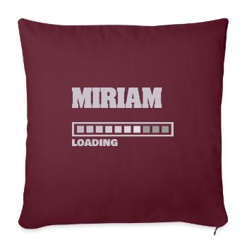 Baby Miriam - Sofakissenbezug 45 x 45 cm - Burgunderrot - Vorne