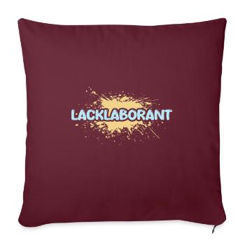 Lacklaborant - Sofakissenbezug 45 x 45 cm - Burgunderrot - Vorne