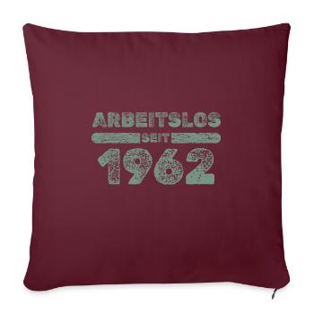 1962 - Housse de coussin décorative 45 x 45 cm - bordeaux - Devant