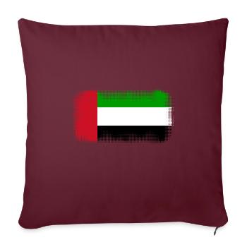 Émirats arabes unis - Housse de coussin décorative 45 x 45 cm - bordeaux - Devant