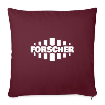Forscher als Beruf - Sofakissenbezug 45 x 45 cm - Burgunderrot - Vorne