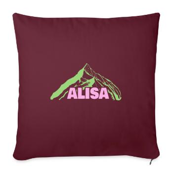Bergsteigen Alisa - Sofakissenbezug 45 x 45 cm - Burgunderrot - Vorne
