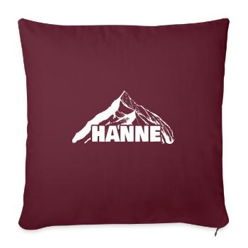 Bergsteigen Hanne - Sofakissenbezug 45 x 45 cm - Burgunderrot - Vorne