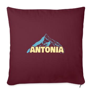 Alpinisme Antonia - Housse de coussin décorative 45 x 45 cm - bordeaux - Devant