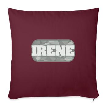 Irene als Gesundheit - Sofakissenbezug 45 x 45 cm - Burgunderrot - Vorne