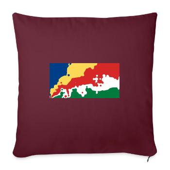 Seychellen - Sofakissenbezug 45 x 45 cm - Burgunderrot - Vorne
