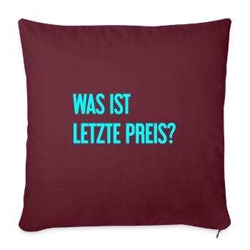 Quel est le dernier prix ? - Housse de coussin décorative 45 x 45 cm - bordeaux - Devant