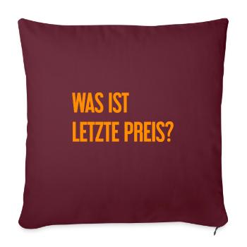 Quel est le dernier prix ? - Housse de coussin décorative 45 x 45 cm - bordeaux - Devant
