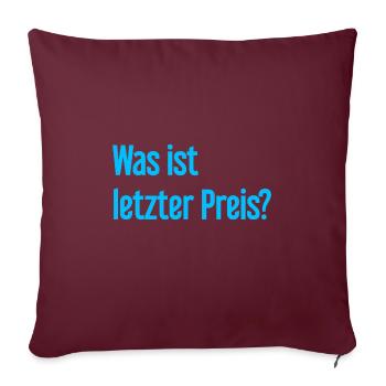 Quel est le dernier prix ? - Housse de coussin décorative 45 x 45 cm - bordeaux - Devant
