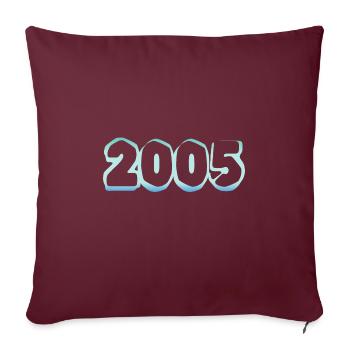 Eisberg 2005 - Sofakissenbezug 45 x 45 cm - Burgunderrot - Vorne