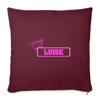 Couronne Luise - Housse de coussin décorative 45 x 45 cm - bordeaux - Devant