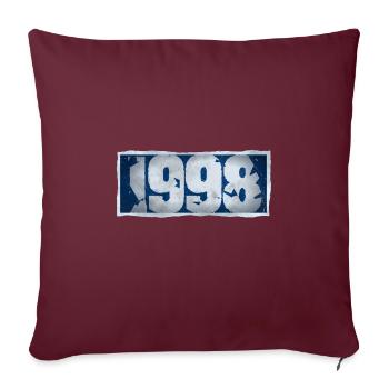1998 - Housse de coussin décorative 45 x 45 cm - bordeaux - Devant