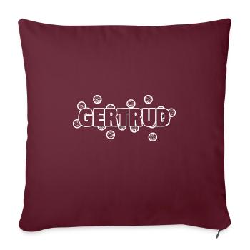 bubbles Gertrud - Sofakissenbezug 45 x 45 cm - Burgunderrot - Vorne