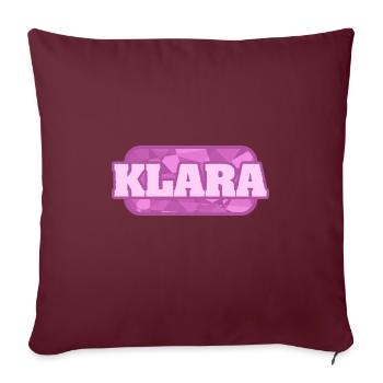 Nature pour Klara Health Bio - Housse de coussin décorative 45 x 45 cm - bordeaux - Devant