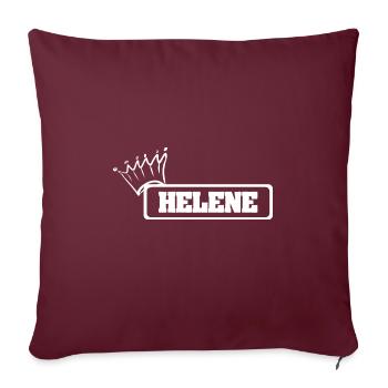 Krone Helene - Sofakissenbezug 45 x 45 cm - Burgunderrot - Vorne