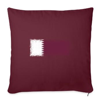 Qatar comme Qatar - Housse de coussin décorative 45 x 45 cm - bordeaux - Devant