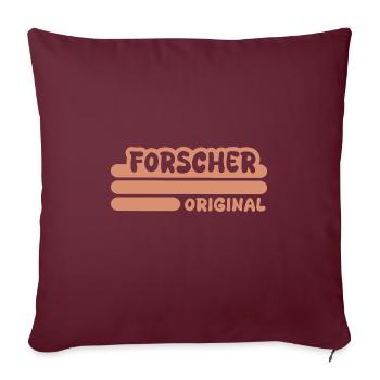 Forscher als Beruf - Sofakissenbezug 45 x 45 cm - Burgunderrot - Vorne