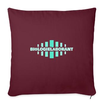 Assistante de laboratoire en biologie - Housse de coussin décorative 45 x 45 cm - bordeaux - Devant
