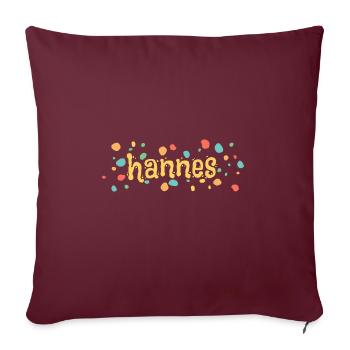 Kleckse Farbkleckse hannes - Sofakissenbezug 45 x 45 cm - Burgunderrot - Vorne