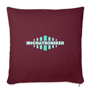 Mécatronicien Technicien - Housse de coussin décorative 45 x 45 cm - bordeaux - Devant