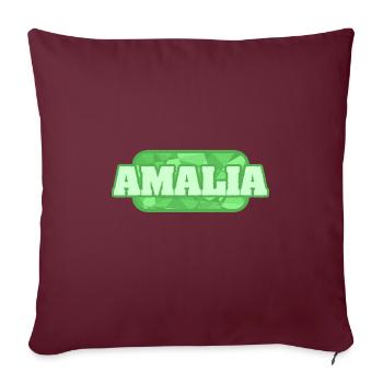 Gesundheit Amalia - Sofakissenbezug 45 x 45 cm - Burgunderrot - Vorne
