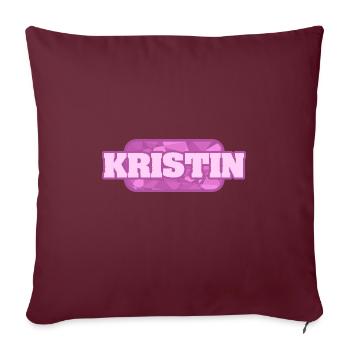 Kristin als Gesundheit - Sofakissenbezug 45 x 45 cm - Burgunderrot - Vorne