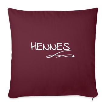 Vorname Hennes - Sofakissenbezug 45 x 45 cm - Burgunderrot - Vorne