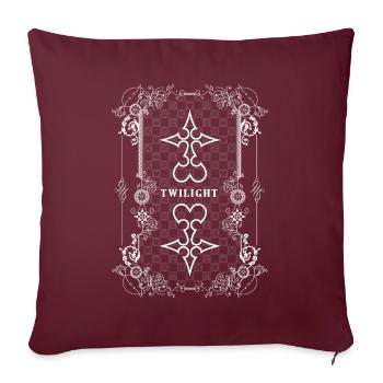 - Kingdom Hearts - Blanc - Housse de coussin décorative 45 x 45 cm - bordeaux - Devant