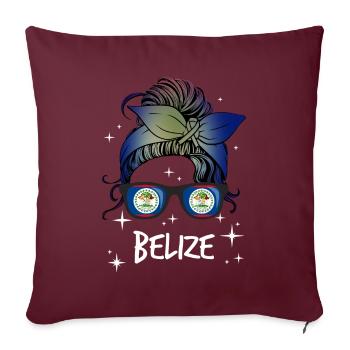 Belize - Sofakissenbezug 45 x 45 cm - Burgunderrot - Vorne