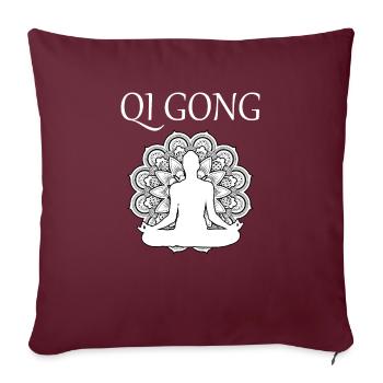 Qi gong Qigong - Sofakissenbezug 45 x 45 cm - Burgunderrot - Vorne